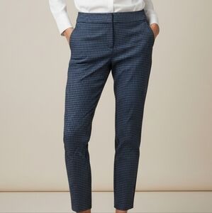 Ann Taylor LOFT Petites Marisa Slim Ankle Pants – Blue Micro Check (6P)